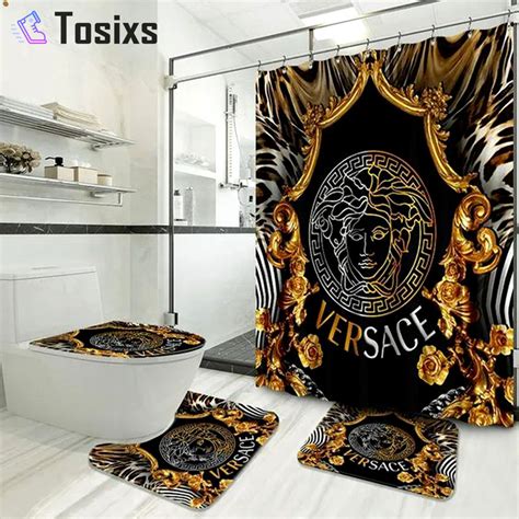 versace bathroom rug